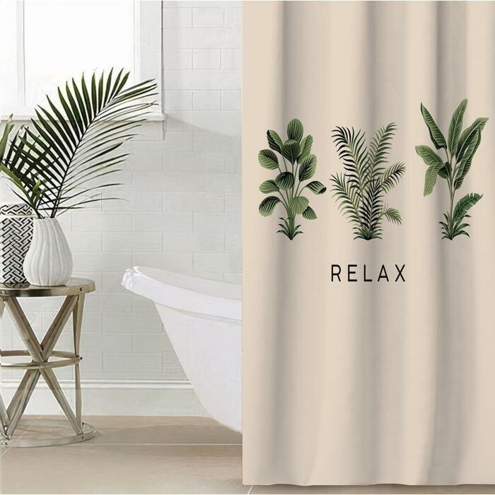 Этель Штора для ванной «Relax», 145 х180 см