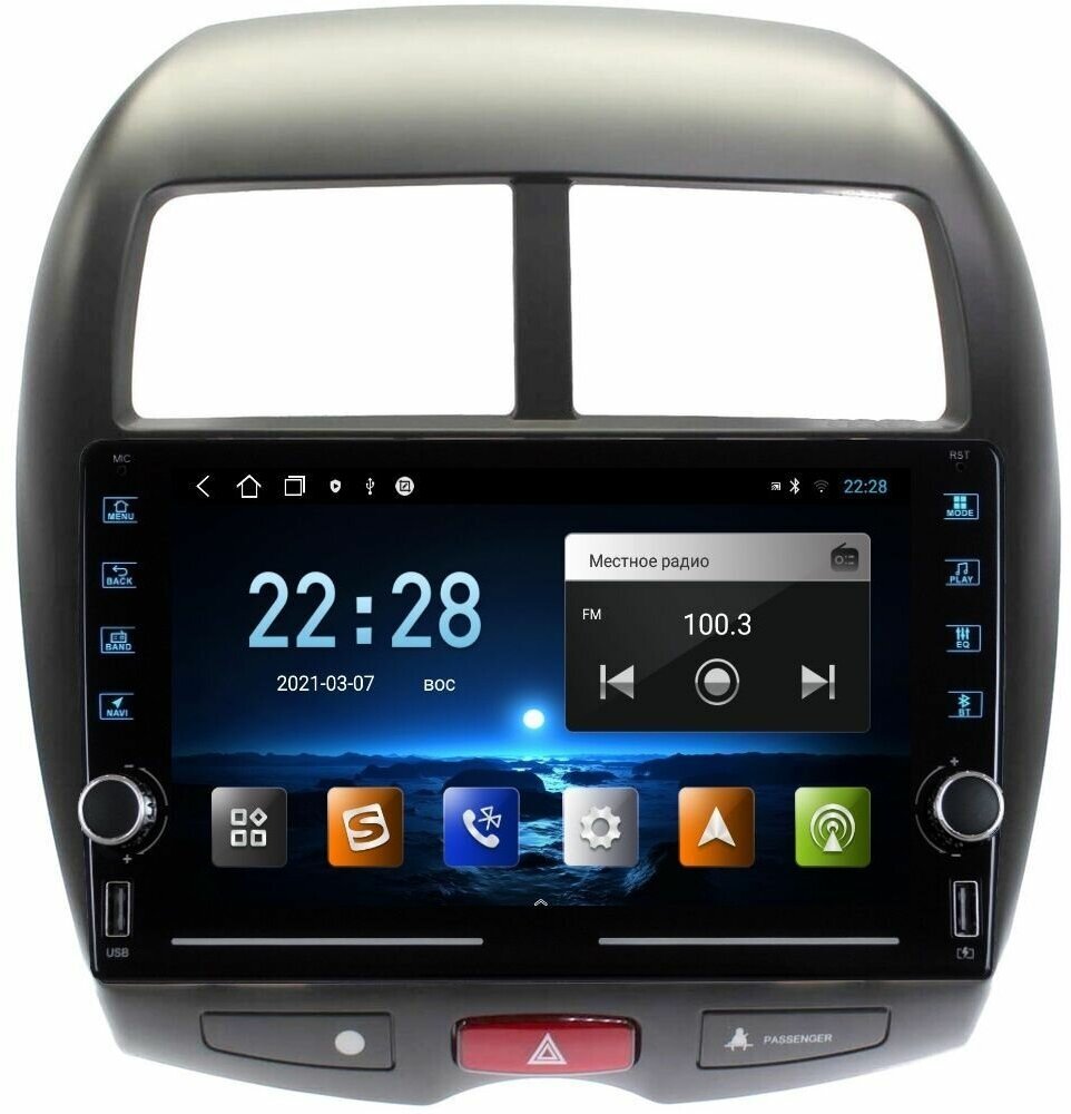 Магнитола R320 Mitsubishi ASX, Peugeot 4008, Citroen C4 Aircros - Android 12 - IPS экран