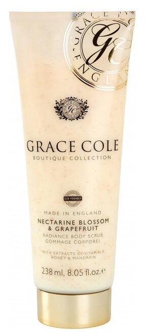 Grace Cole Скраб для тела Nectarine Blossom & Grapefruit, 238 мл, 240 г