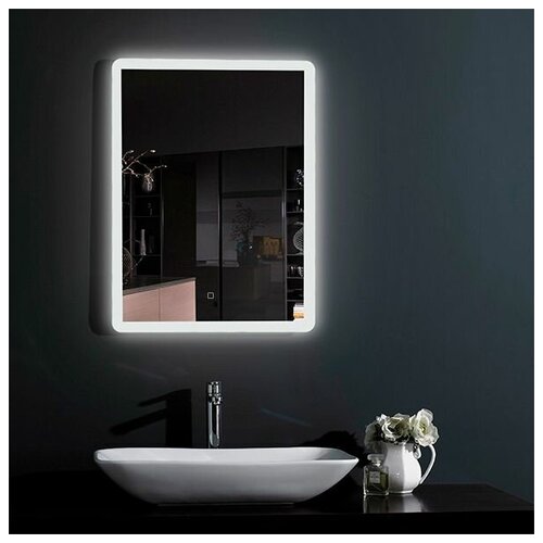 Зеркало с подсветкой Smart 600х800 для ванны