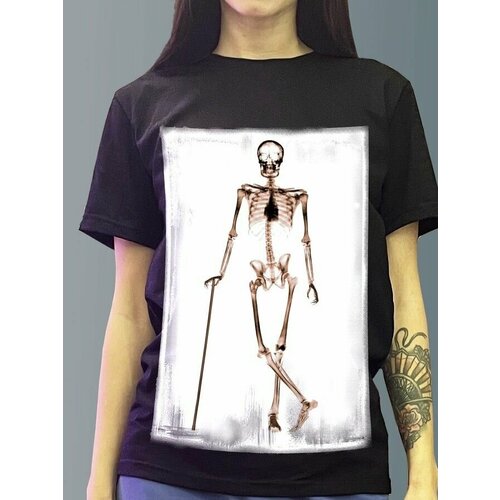 фото Футболка minimal trend, размер xs, черный