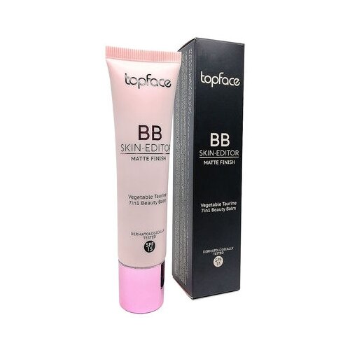 topface тональный крем skinwear matte effect spf 15 30 мл оттенок 005 Topface BB крем Skin Editor Matte Finish, SPF 15, 30 мл, оттенок: 005