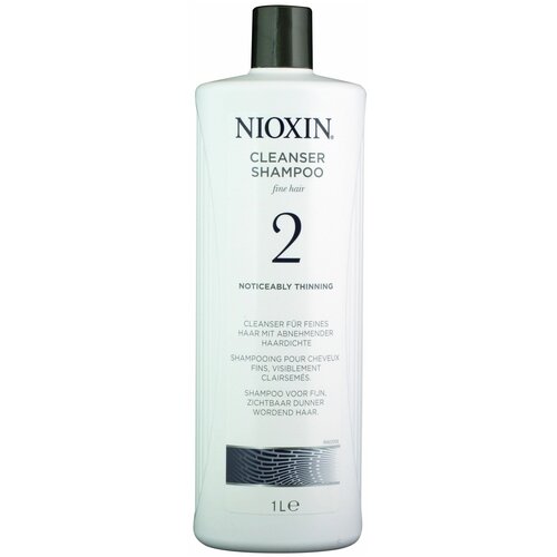 Nioxin Cleanser System 2 - Шампунь очищающий (Система 2) 1000 мл nioxin cleanser system 2 шампунь очищающий система 2 1000 мл