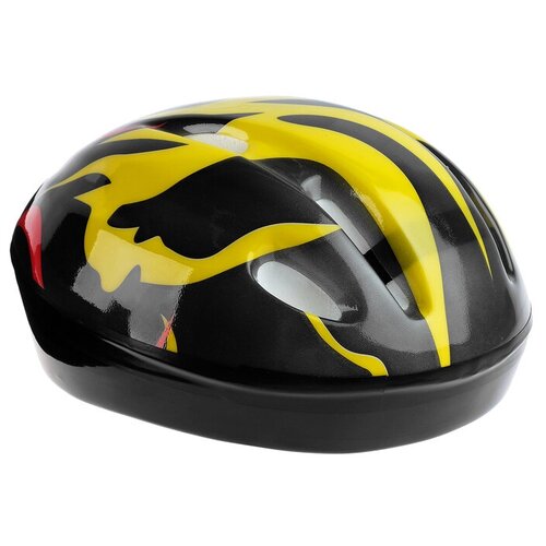Шлем защитный детский OT-H6, размер S, 52-54 см, цвет чёрный, 1 шт.