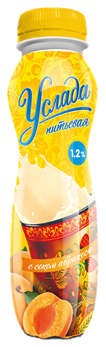 Питьевой йогурт Услада С соком абрикоса 1.2%, 290 г