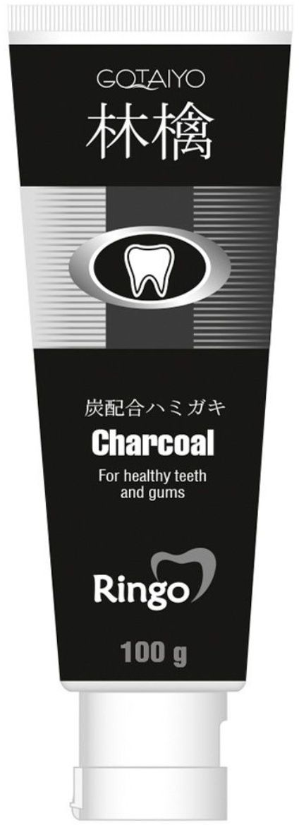 Gotaiyo Ringo Зубная паста отбеливающая Charcoal 100 гр