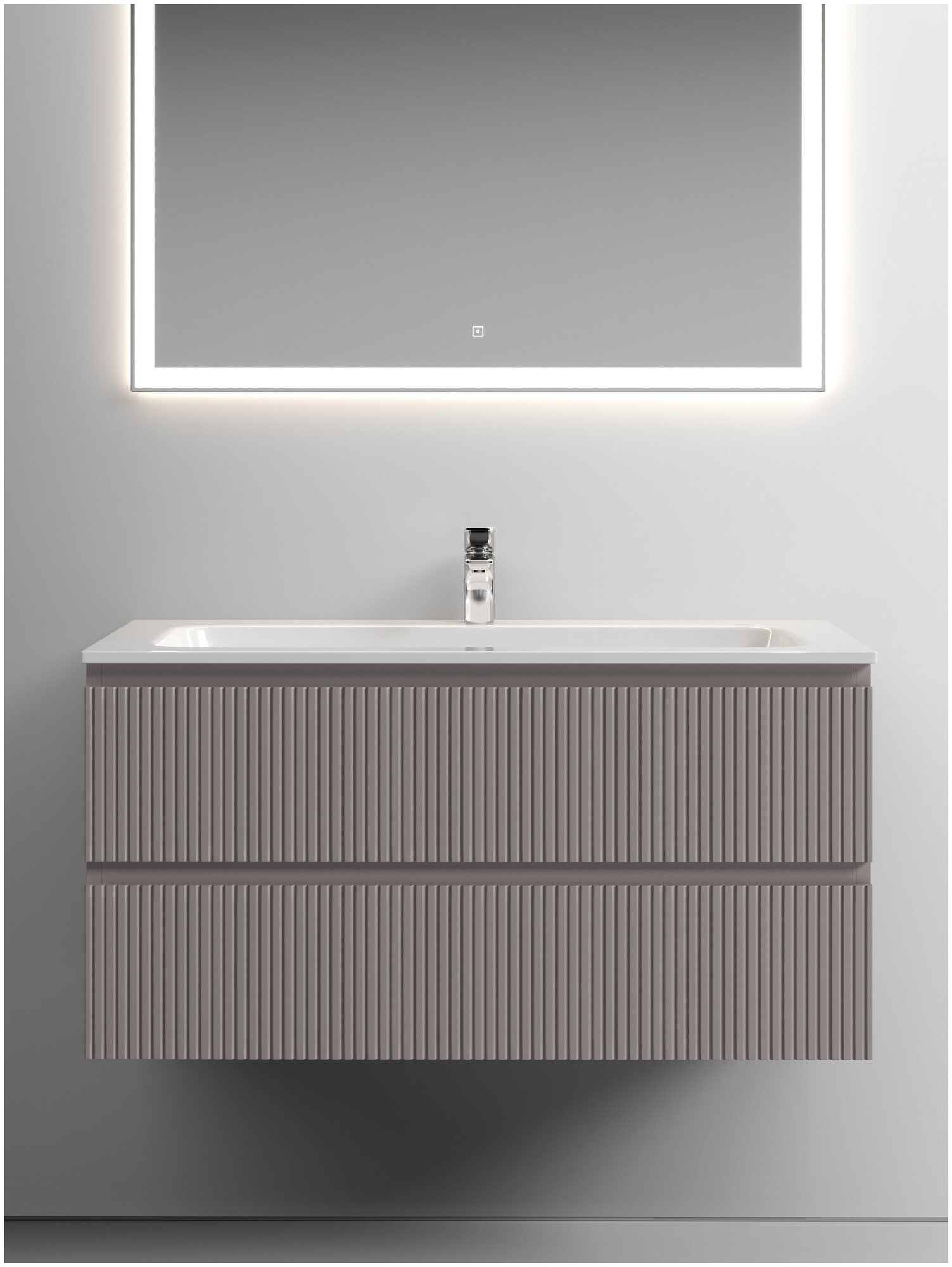 Тумба под раковину Sancos Snob T 100 SNT100SM doha soft - фото №9