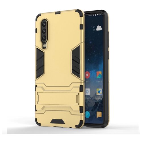 фото Чехол-бампер mypads для vivo y93 / vivo y93 lite противоударный усиленный ударопрочный золотой