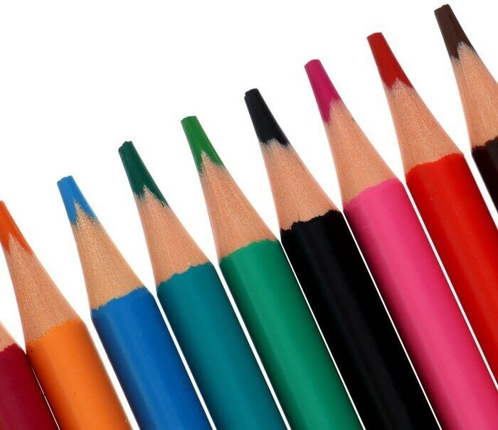 Карандаши цветные пластиковые "Funcolor" (12 цветные, в ассортименте) (30-0060) Bruno Visconti - фото №9