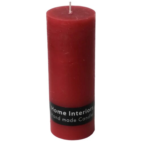 Свеча-столбик «Рустик» 60x160 мм, цвет красный