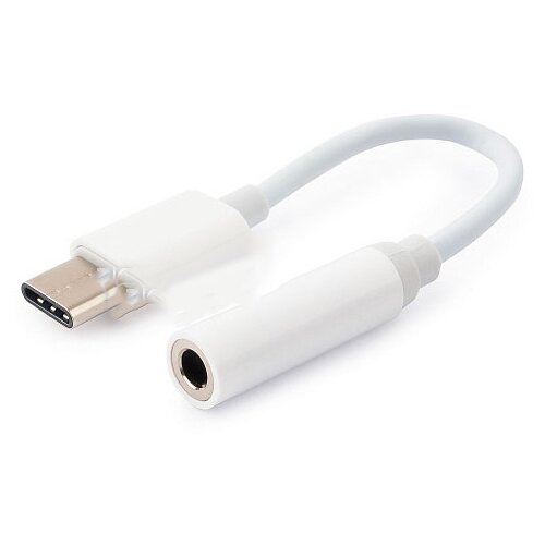 Кабель Gembird Cablexpert USB Type-C - Jack3.5/F CCA-UC3.5F-01-W переходник usb cablexpert cca uc3 5f 02 w usb type c jack3 5 f type c f блистер