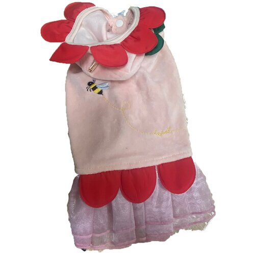 Is pet платье для собак велюровое розовое М pet follie пальто розовое s