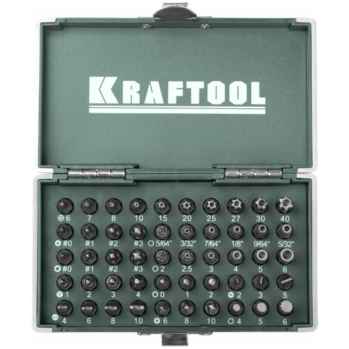 KRAFTOOL X-Drive 50 шт, Набор кованых торсионных бит (26065-H50)