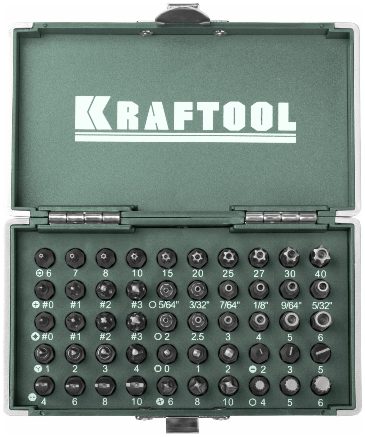 KRAFTOOL X-Drive 50 шт, Набор кованых торсионных бит (26065-H50)