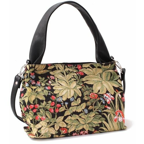 фото Сумка тоут , текстиль, экокожа, зеленый sofi-art