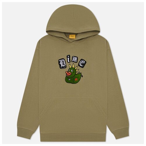 фото Мужская толстовка dime rebel chenille hoodie оливковый , размер s