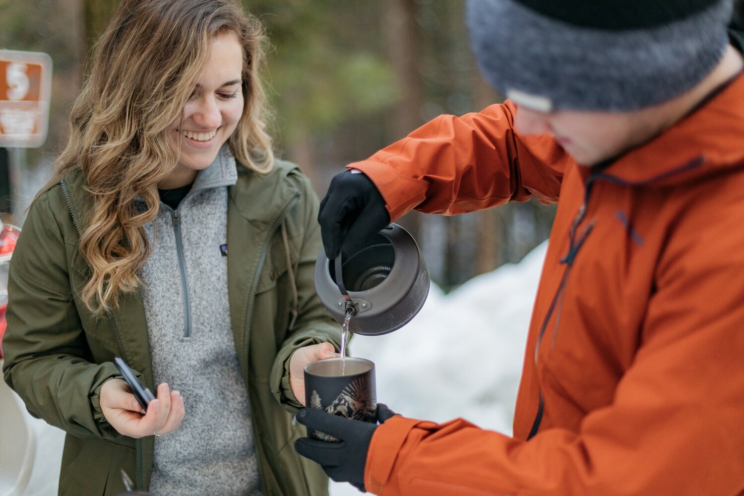 Термокружка Klean Kanteen Camp Mug 12oz (355 мл) Mountain Black - фотография № 5