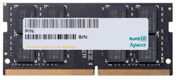 Оперативная память для ноутбука 4Gb (1x4Gb) PC4-21300 2666MHz DDR4 SO-DIMM CL19 Apacer AS04GGB26CQTBGH