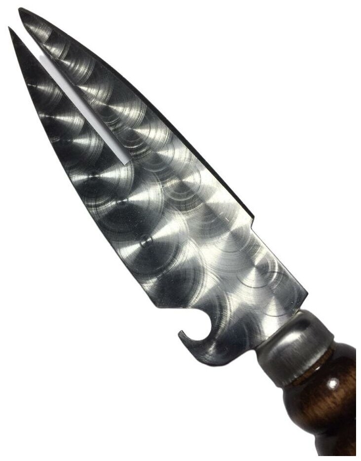 Нож-вилка для барбекю, Шампур, Нож туристический, нож шашлычный - фотография № 2