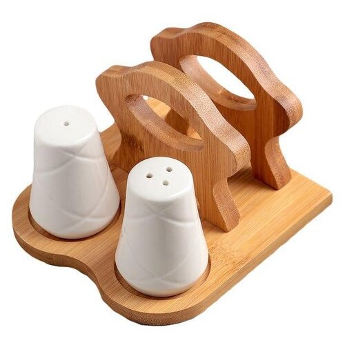 фото Доляна набор для специй эстет белый