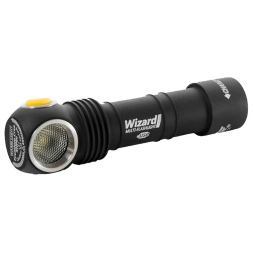 фото Ручной фонарь ArmyTek Wizard Pro v3 Magnet USB + 18650 Li-Ion XHP50 (тёплый свет) черный