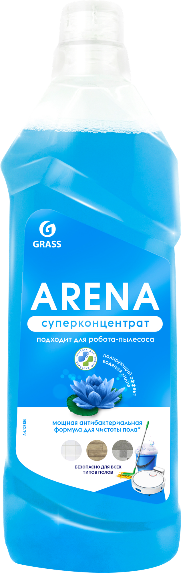 Средство для мытья полов Arena Водяная лилия Grass