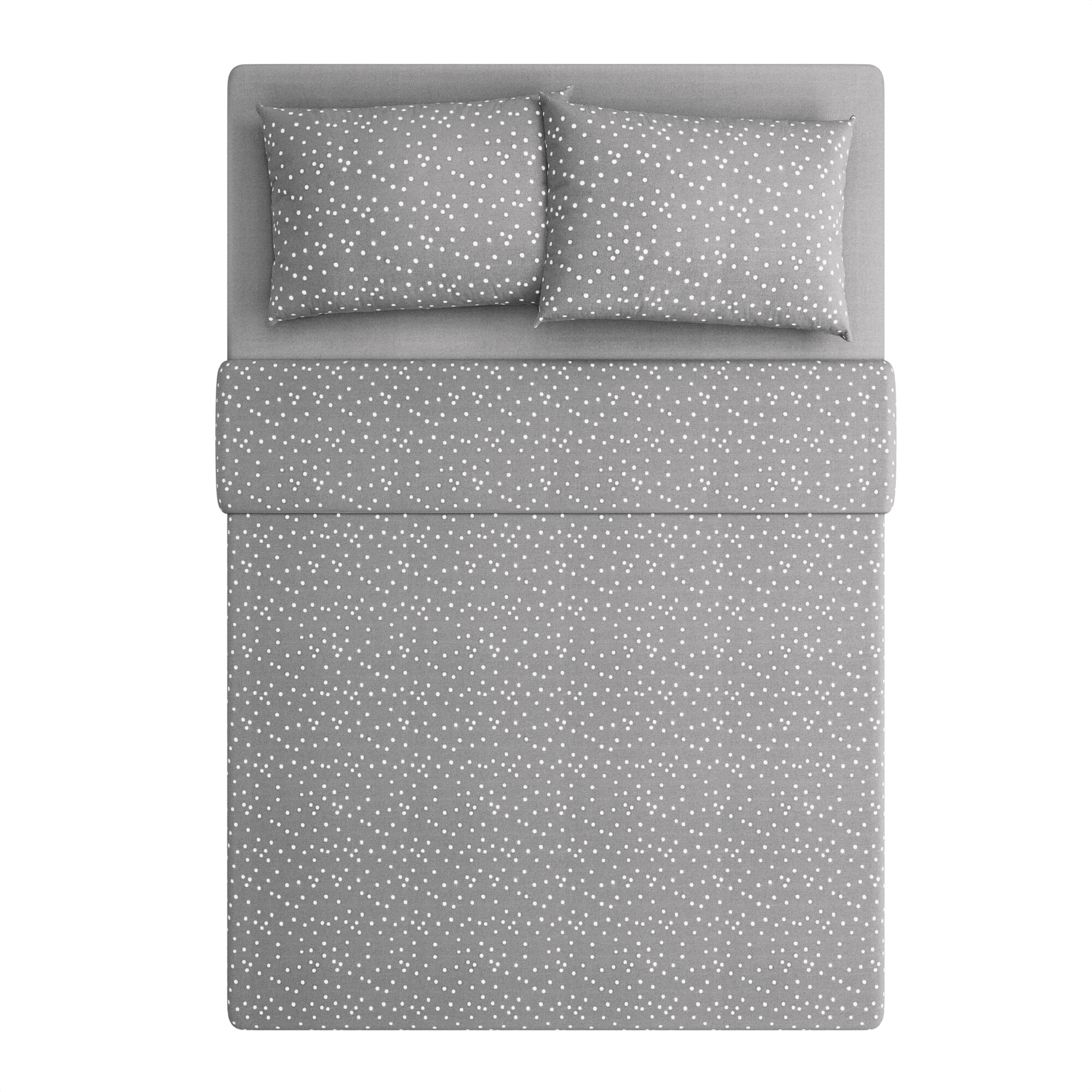 Комплект постельного белья Pragma Potso 1.5 спальный с простынёй, прохладный серый