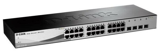 Коммутатор D-LINK DGS-1210-28/C1A/F1A 24порта 10/100/1000Mbps 4xSFP