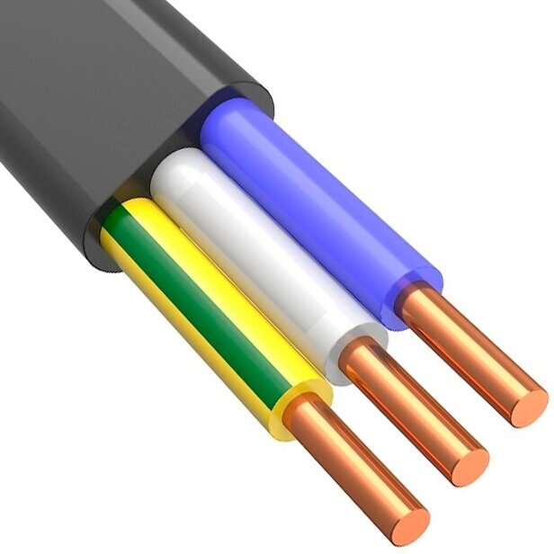 Дори кабель силовой ВВГ-Пнг-LS 3х1,5мм (1м) ГОСТ / DORI кабель силовой ВВГ-Пнг-LS 3х1,5 кв. мм (1м) ГОСТ