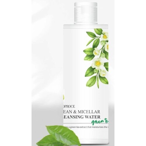 Очищающая мицеллярная вода с экстрактом зеленого чая Deoproce Clean Micellar Cleansing Water Green Tea,300 мл