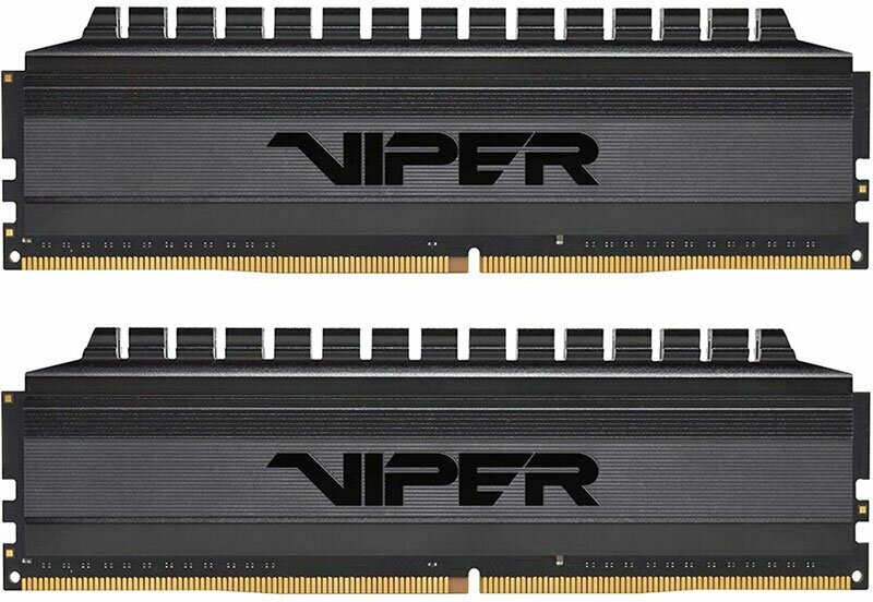 Модуль памяти Patriot Memory VIPER 4 BLACKOUT 16 ГБ (8 ГБ x 2 шт.) DDR4 3600 МГц DIMM CL18 PVB416G360C8K