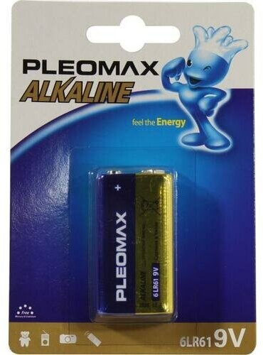 Батарейки Pleomax 6LR61-1BL