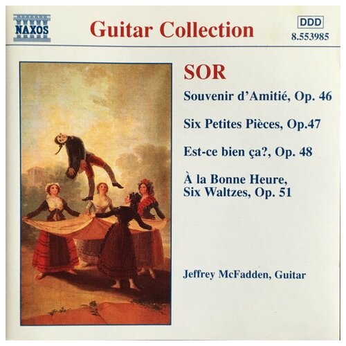 Sor - Souvenir D'Amitie / 6 Petites Pieces Op.47 - Naxos CD Deu (Компакт-диск 1шт) гитарная классика v a romantic french music for guitar and orchestra debussy faure satie debussy faure satie naxos cd deu компакт диск 1шт гитарная классика