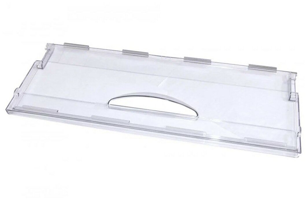 Панель верхняя откидная и на ящик (верхний/средний) м/к холодильника Атлант/Минск, размеры 47х18,5см, прозрачный пластик