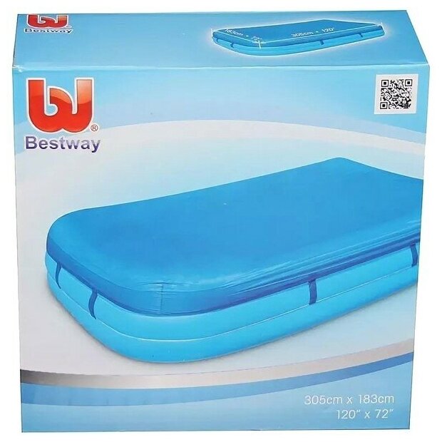 тент BESTWAY для бассейна 305х183х56см прямоугольный - фото №14