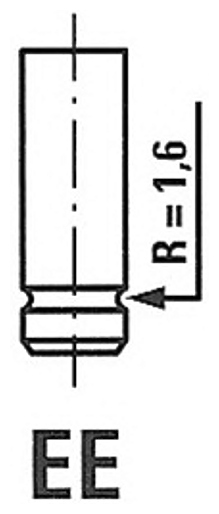 FRECCIA R6214/SNT (1291186F50) клапан впускной 33x6x86.3 \ Suzuki (Сузуки) grand Vitara (Витара) 2.0 98