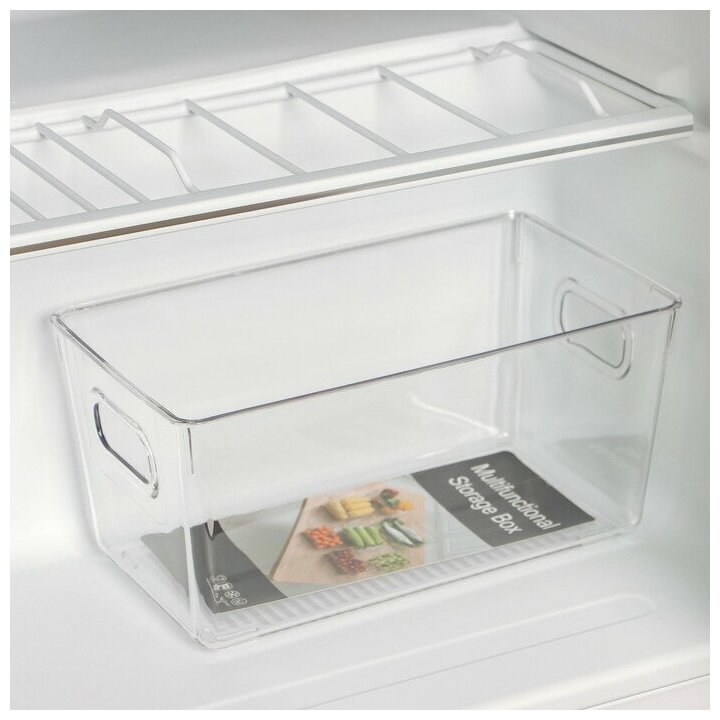 Контейнер для холодильника RICCO, 23,5×13×11 см, цвет прозрачный
