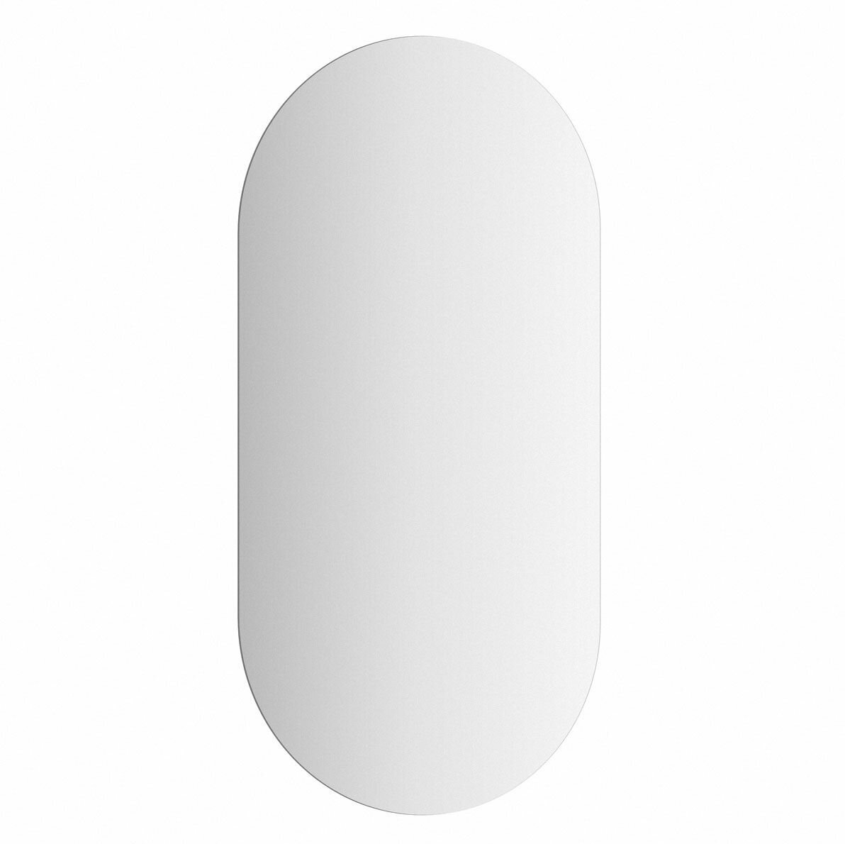 Зеркало настенное Овальное с LED-подсветкой Ledshine EVOFORM 50х100 см, BY 2597 - фото №9