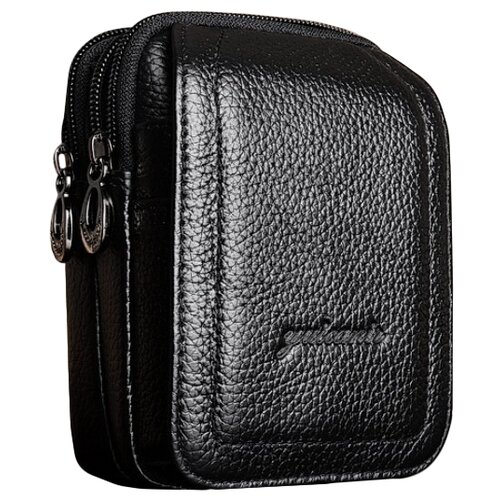 фото Мужская поясная сумка-барсетка mypads ct130-361 для мобильного телефона с диагональю 5/ 5.45/ 5.71/ 5.9/ 6/ 6.1/ 6.2 дюйма с несколькими отделениями на молнии и двумя большими вместительными карманами на пояс