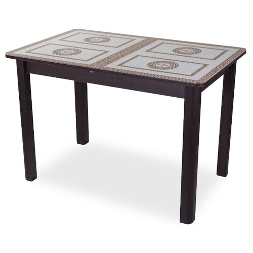 фото Стол кухонный домотека танго пр 04, раскладной, дхш: 110 х 70 см, длина в разложенном виде: 147 см, вн ст-71 белый/венге 04 вн венге