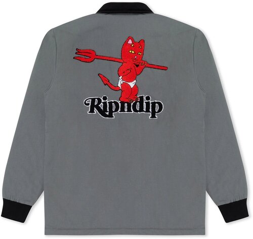 Куртка RIPNDIP, демисезон/лето, размер XL, серый