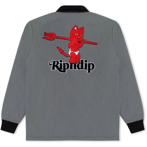 фото Куртка ripndip devil baby button down jacket charcoal / l