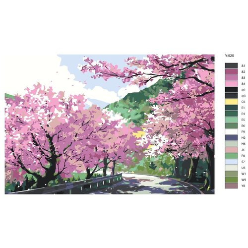 Картина по номерам Y-925 Сакура 80x120 картина по номерам y 837 цветы 80x120