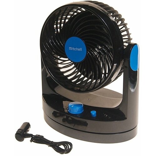 Вентилятор HX-507 18см 7 12V 56W 2-скорости автовращение с регулируемыми углами обдува blackblue MITCHELL 183000₽