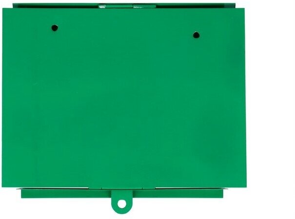 Ящик почтовый без замка (с петлёй), горизонтальный «Письмо», зелёный