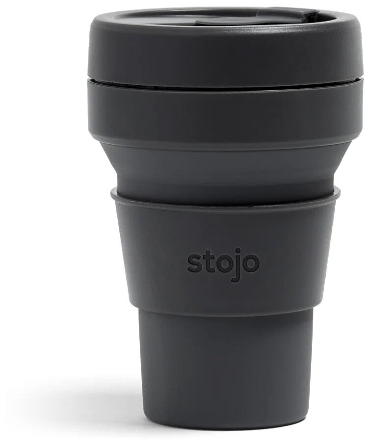 Стакан складной Stojo Pocket Cup, 355 мл, черный