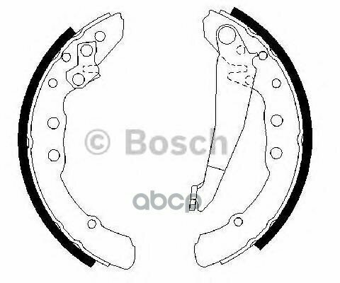 Колодки Торм. бараб.[230X40-Ate] Bosch арт. 0986487281