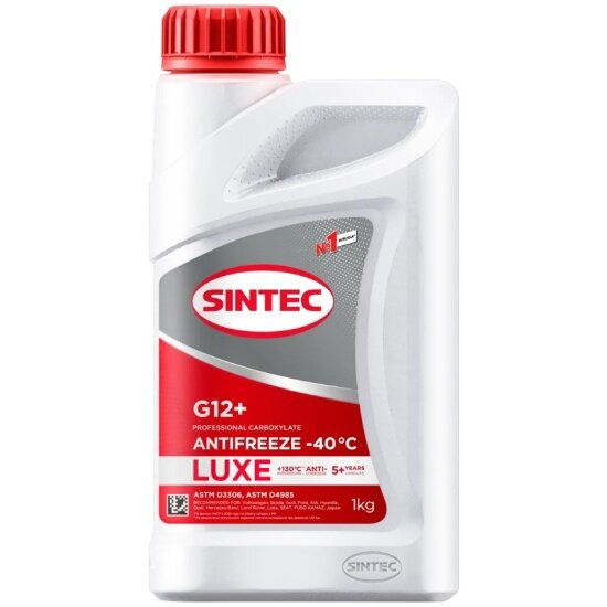 Антифриз Sintec LUX G12+ -40 красный 1 кг
