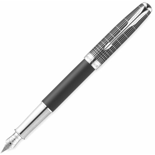 Перьевая ручка Parker Sonnet F536 Contort Black Cisele перо F 18K