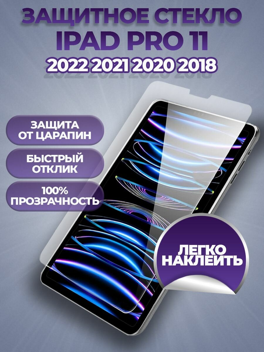 Защитное стекло на iPad Pro 11 2022 2021 2020 2018